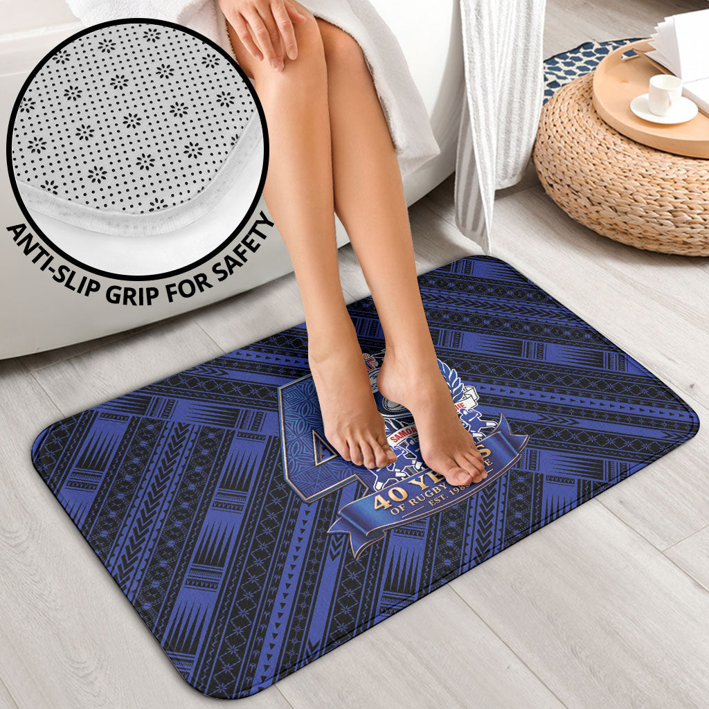 Toa Samoa 40th Anniversary Bathroom Set Royal Blue Tribal LT9 - Polynesian Pride