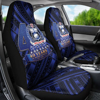 Toa Samoa 40th Anniversary Car Seat Cover Royal Blue Tribal LT9 - Polynesian Pride