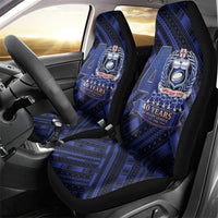 Toa Samoa 40th Anniversary Car Seat Cover Royal Blue Tribal LT9 - Polynesian Pride