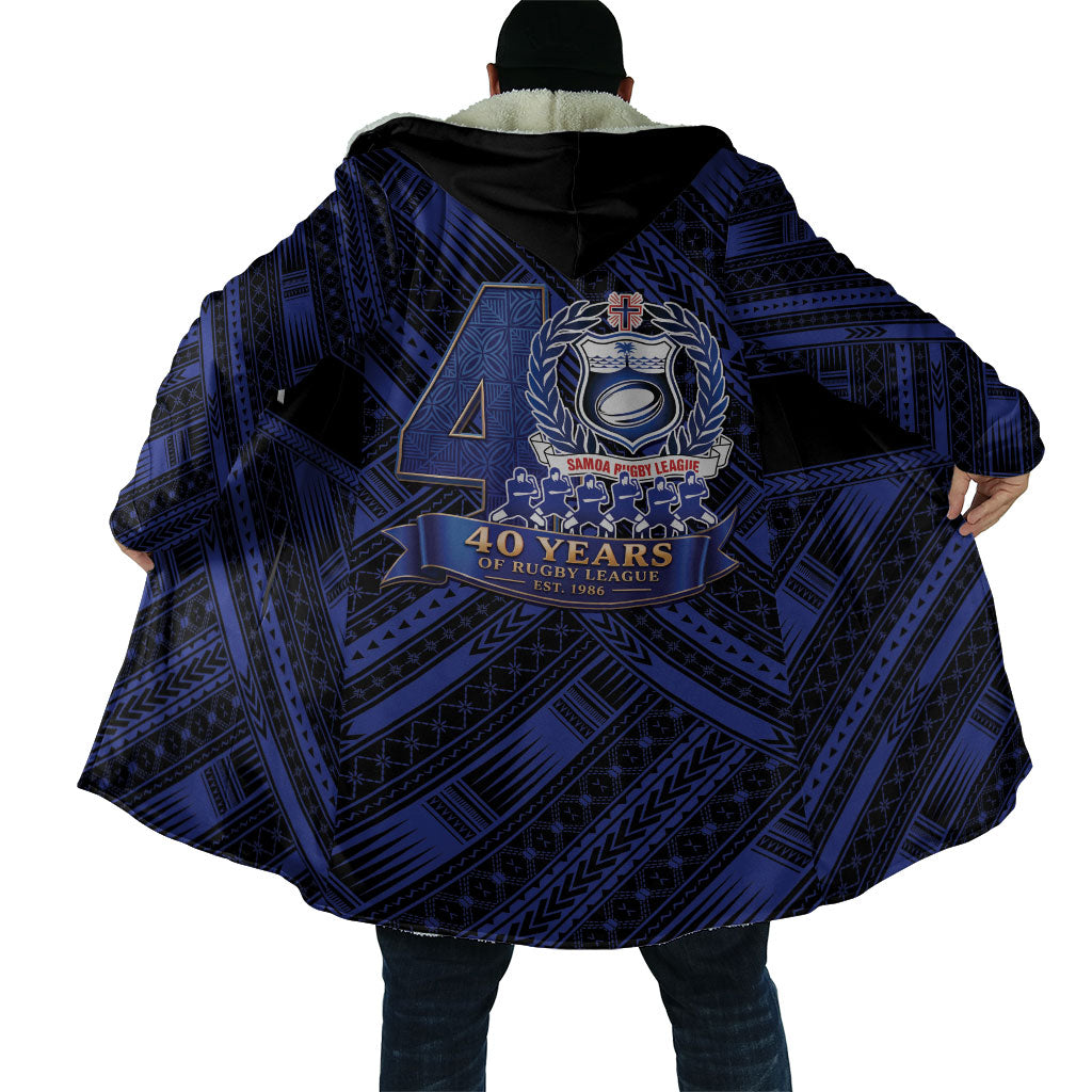 Toa Samoa 40th Anniversary Cloak Royal Blue Tribal LT9 - Polynesian Pride