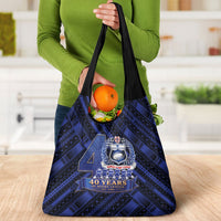 Toa Samoa 40th Anniversary Grocery Bag Royal Blue Tribal LT9 - Polynesian Pride