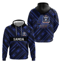 Toa Samoa 40th Anniversary Hoodie Royal Blue Tribal LT9 - Polynesian Pride