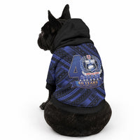 Toa Samoa 40th Anniversary Pet Hoodie Royal Blue Tribal LT9 - Polynesian Pride