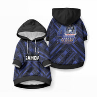 Toa Samoa 40th Anniversary Pet Hoodie Royal Blue Tribal LT9 Pullover Blue - Polynesian Pride