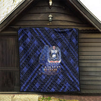 Toa Samoa 40th Anniversary Quilt Royal Blue Tribal LT9 - Polynesian Pride
