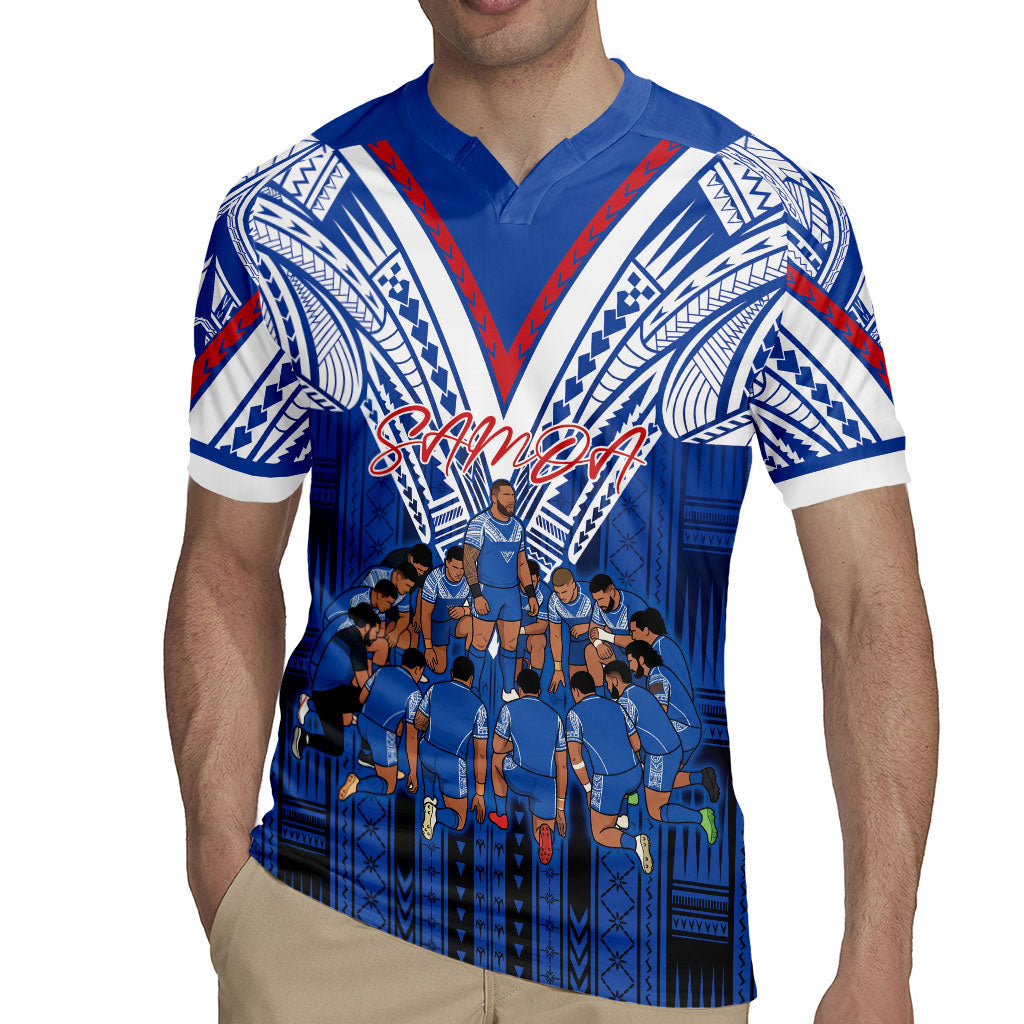 Toa Samoa Siva Tau Rugby Jersey Royal Blue Chevron Geometric Heritage LT9 - Polynesian Pride