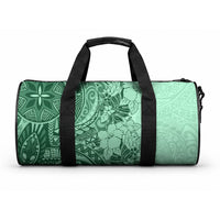 Polynesia Duffle Bag Hibiscus and Hawaiian Tribal Tattoo Retro Style Green Color LT9 One size Green - Polynesian Pride