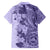 Polynesia Family Matching Off Shoulder Maxi Dress and Hawaiian Shirt Hibiscus and Hawaiian Tribal Tattoo Retro Style Violet Color LT9 - Polynesian Pride