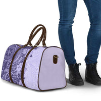 Polynesia Travel Bag Hibiscus Hawaiian Tribal Tattoo Retro Violet - Polynesian Pride