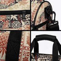 Hawaii Duffle Bag Aloha Tribal Pattern Beige Version LT9 - Polynesian Pride