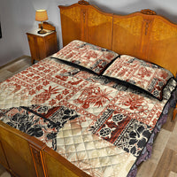 Hawaii Quilt Bed Set Aloha Tribal Pattern Beige Version LT9 - Polynesian Pride