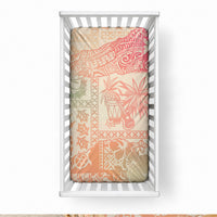Hawaii Baby Bed Cover Aloha Tribal Pattern Sweat Pink Ombre LT9 28 × 52 in Pink - Polynesian Pride