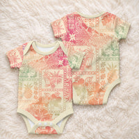 Hawaii Baby Onesie Aloha Tribal Pattern Sweat Pink Ombre LT9 - Polynesian Pride