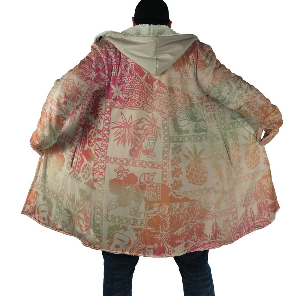 Hawaii Sweat Pink Ombre Cloak Aloha Tribal Pattern - Polynesian Pride