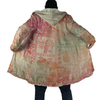 Hawaii Sweat Pink Ombre Cloak Aloha Tribal Pattern - Polynesian Pride