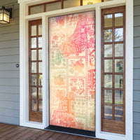 Hawaii Sweat Pink Ombre Door Cover Aloha Tribal Pattern - Polynesian Pride