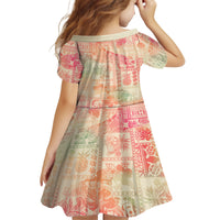 Hawaii Family Matching Tank Maxi Dress and Hawaiian Shirt Aloha Tribal Pattern Sweat Pink Ombre LT9 - Polynesian Pride