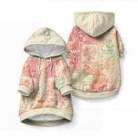 Hawaii Pet Hoodie Aloha Tribal Pattern Sweat Pink Ombre LT9 Pullover Pink - Polynesian Pride