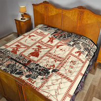 Aloha Hawaii Christmas Quilt Mele Kalikimaka Tapa Tribal Retro Style LT9 - Polynesian Pride