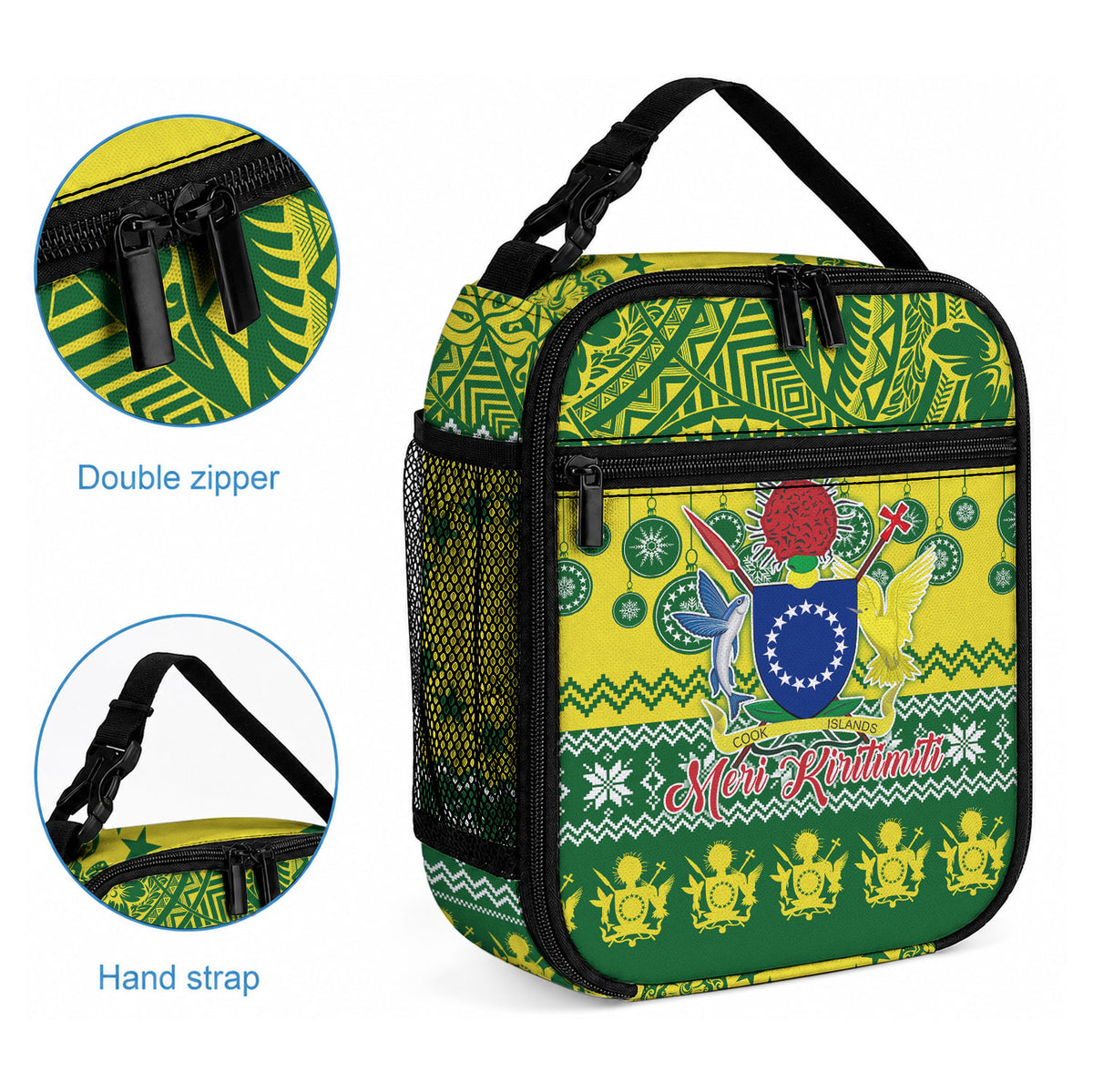 Cook Islands Christmas Lunch Bag Santa Beach Meri Kiritimiti LT9 - Polynesian Pride