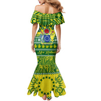 Personalised Cook Islands Christmas Mermaid Dress Santa Beach Meri Kiritimiti LT9 - Polynesian Pride