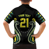 Custom Rugby Cook Islands Avaiki Family Matching Summer Maxi Dress and Hawaiian Shirt Black Kuki Airani Tribal Maori Inspired LT9 - Polynesian Pride