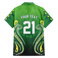 Custom Rugby Cook Islands Avaiki Family Matching Mermaid Dress and Hawaiian Shirt Green Kuki Airani Tribal Maori Inspired LT9 - Polynesian Pride