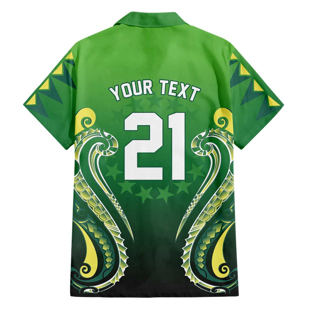 Custom Rugby Cook Islands Avaiki Family Matching Summer Maxi Dress and Hawaiian Shirt Green Kuki Airani Tribal Maori Inspired LT9 - Polynesian Pride