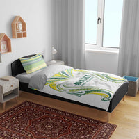 Rugby Cook Islands Avaiki Bedding Set White Kuki Airani Tribal Maori Inspired - Polynesian Pride
