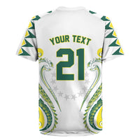 Custom Rugby Cook Islands Avaiki Rugby Jersey White Kuki Airani Tribal Maori Inspired - Polynesian Pride