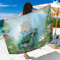Polynesia Mother's Day Sarong Magnificent Sea Turtle Of Love and Gratitude