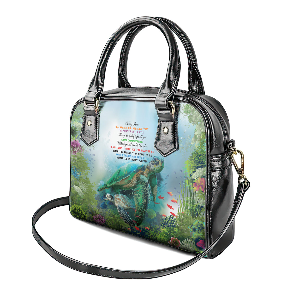 Polynesia Mother's Day Shoulder Handbag Magnificent Sea Turtle Of Love and Gratitude LT9 - Polynesian Pride