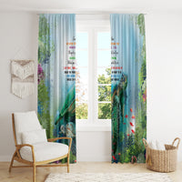 Polynesia Mother's Day Window Curtain Magnificent Sea Turtle Of Love and Gratitude LT9 - Polynesian Pride