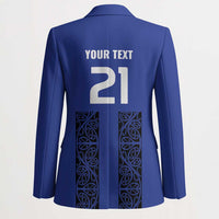 Custom Oceania Football NZ Auckland Blazer Maori Tribal Pattern