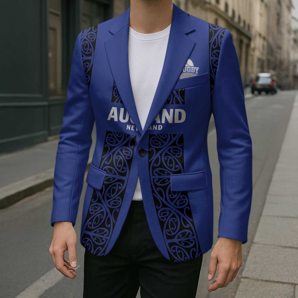 Custom Oceania Football NZ Auckland Blazer Maori Tribal Pattern