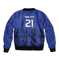 Custom Oceania Football NZ Auckland Bomber Jacket Maori Tribal Pattern