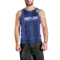Custom Oceania Football NZ Auckland Men Tank Top Maori Tribal Pattern
