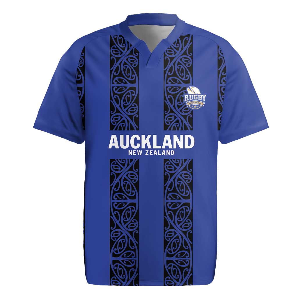 Custom Oceania Football NZ Auckland Rugby Jersey Maori Tribal Pattern