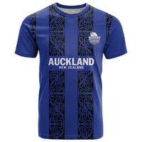 Custom Oceania Football NZ Auckland T Shirt Maori Tribal Pattern