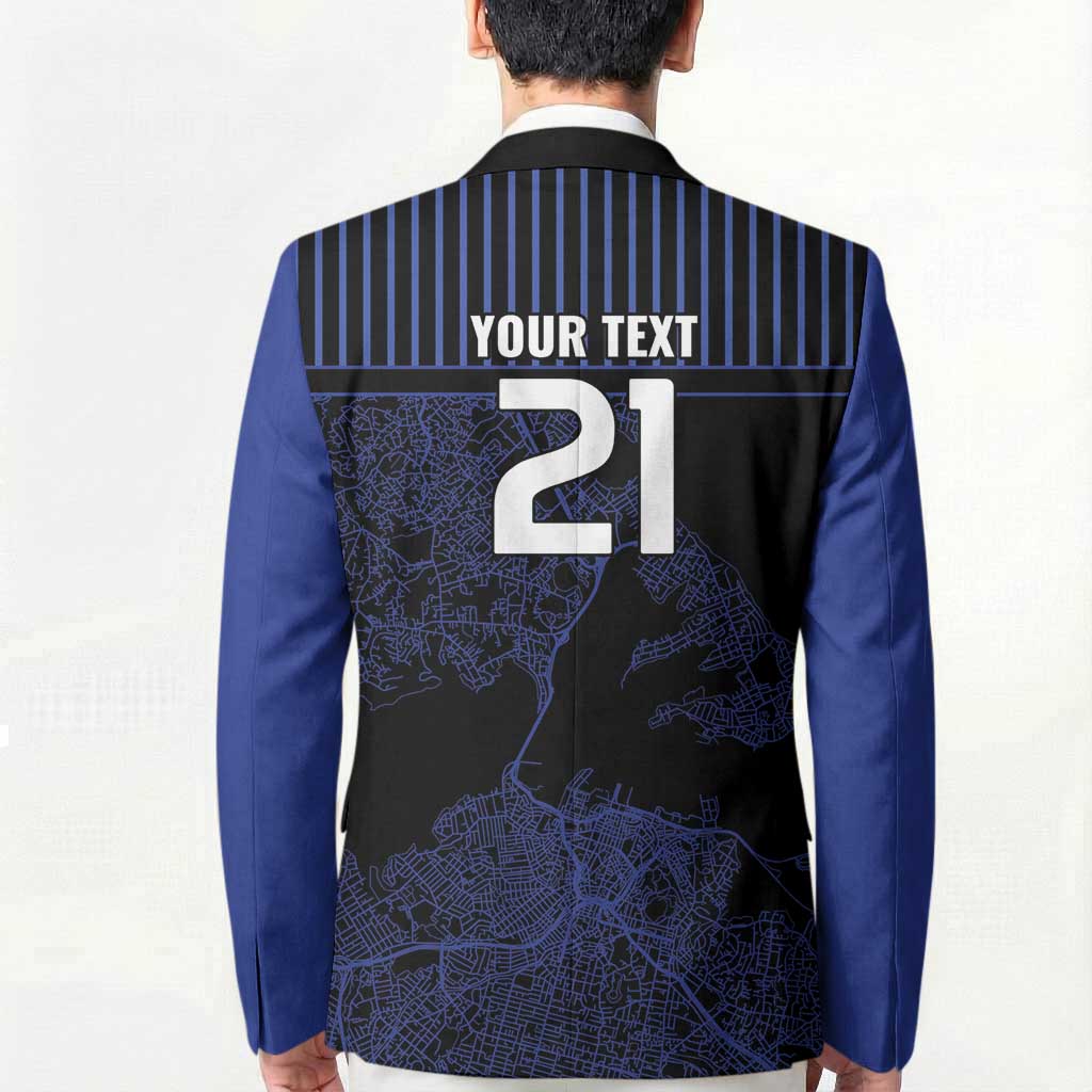 Custom Oceania Football NZ Auckland Blazer Minimal City Map Style