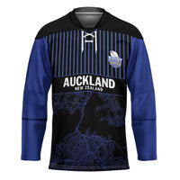 Custom Oceania Football NZ Auckland Hockey Jersey Minimal City Map Style