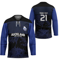 Custom Oceania Football NZ Auckland Hockey Jersey Minimal City Map Style
