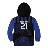 Custom Oceania Football NZ Auckland Kid Hoodie Minimal City Map Style
