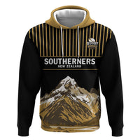 Custom Oceania Football NZ South Island Hoodie Minimal Mount Cook Silhouette