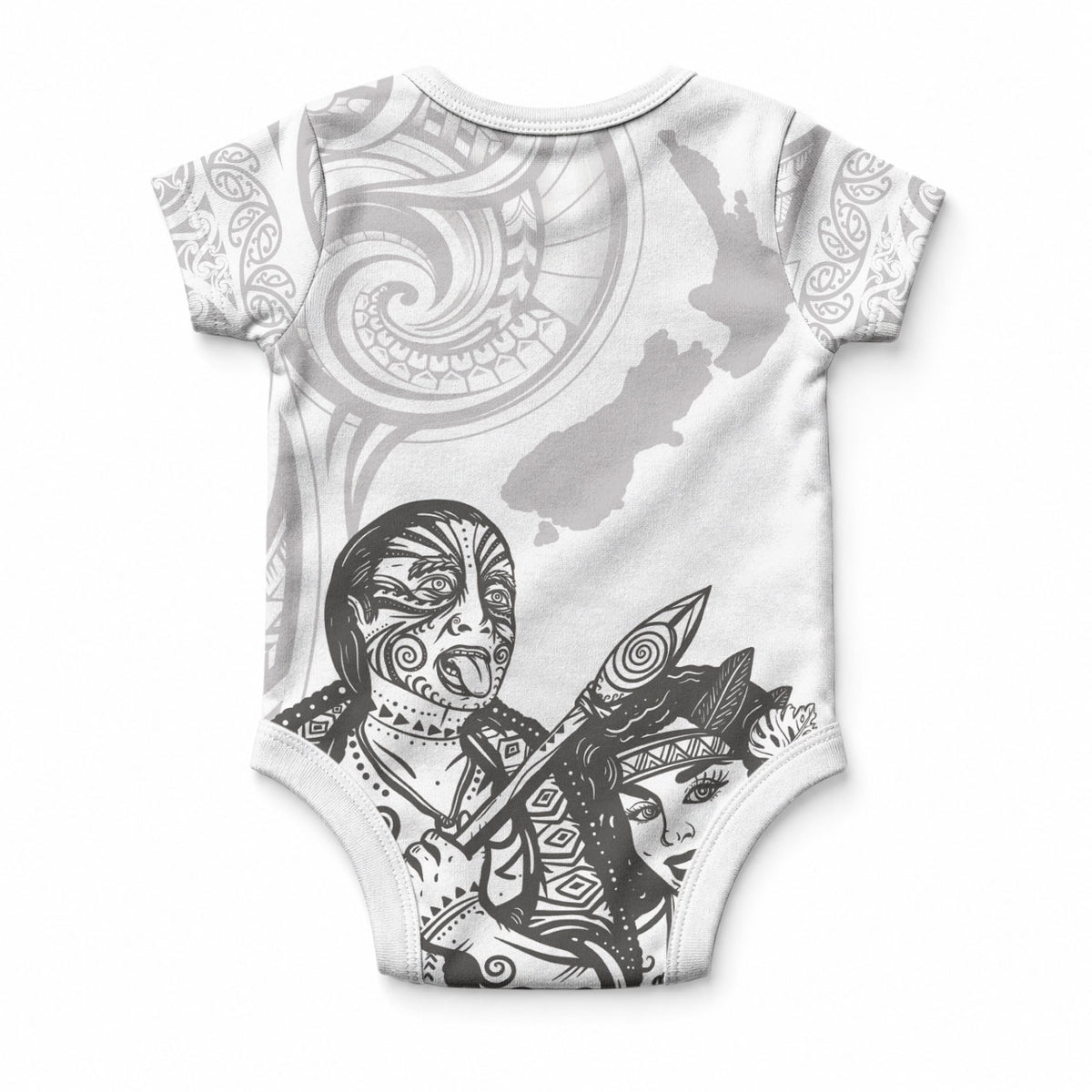 Aroha Maori Language Baby Onesie Te Reo Maori Inspired Art LT9 - Polynesian Pride