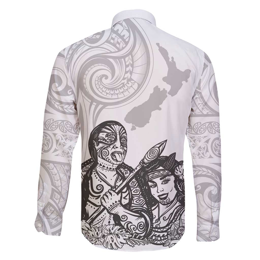Aroha Maori Language Family Matching Off Shoulder Short Dress and Hawaiian Shirt Te Reo Maori Inspired Art LT9 - Polynesian Pride