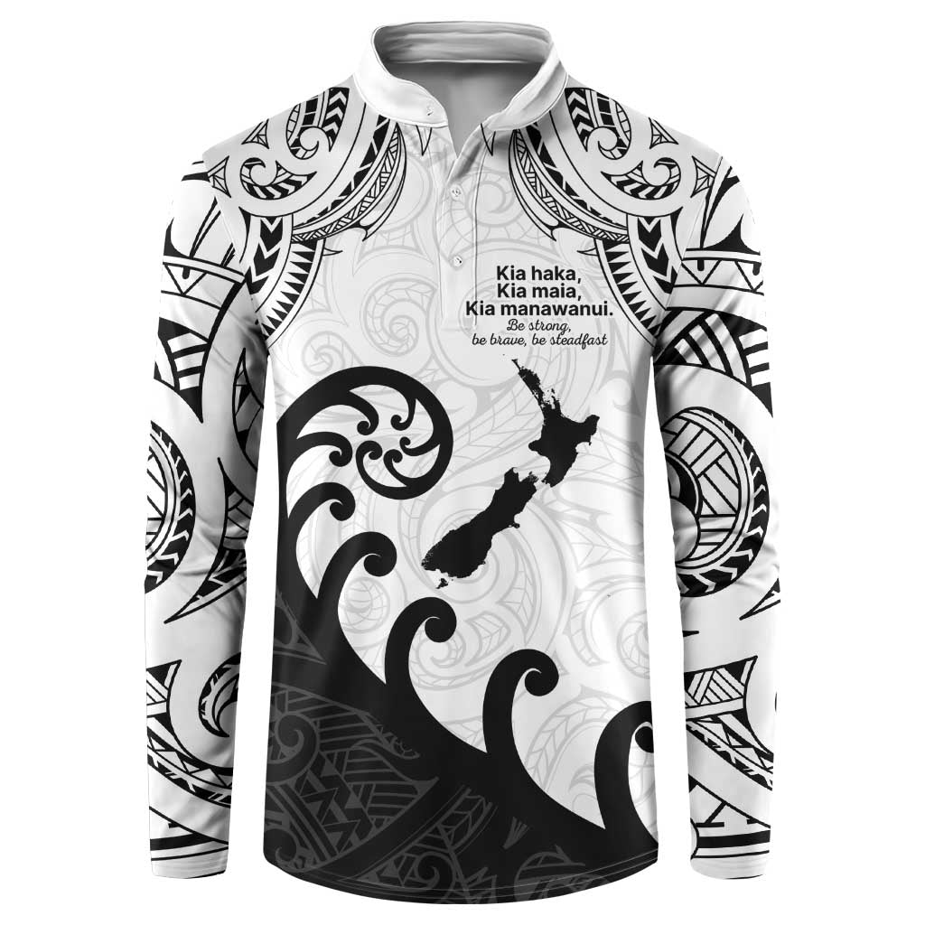 Kia Haka Maori language Button Sweatshirt Te Reo Maori Inspired Art