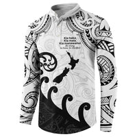 Kia Haka Maori language Button Sweatshirt Te Reo Maori Inspired Art