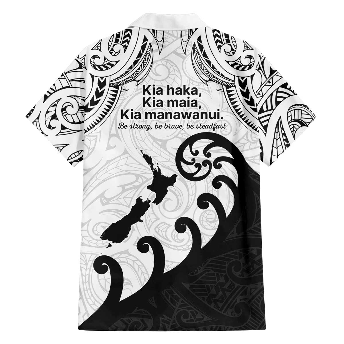 Kia Haka Maori language Family Matching Puletasi and Hawaiian Shirt Te Reo Maori Inspired Art LT9 - Polynesian Pride