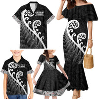 Kia Mau Ki To Ukaipo Family Matching Mermaid Dress and Hawaiian Shirt Te Reo Maori Koru Fern Art LT9 - Polynesian Pride